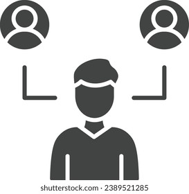 Out Source icon vector image. Suitable for mobile application web application and print media.