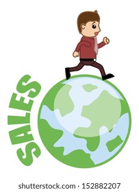 Out of Stock Concept - Business Cartoon