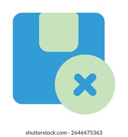 out of stock duo tone icon editable vektor
