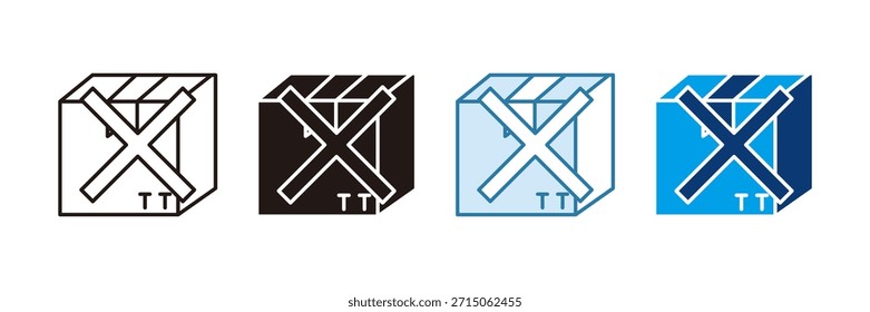 Conjunto de iconos fuera de stock Colección de estilo múltiple
