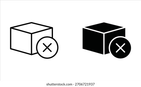 Conjunto de ícones Fora de Estoque, de ícones de vetor isolados em um plano de fundo branco.