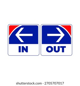 IN AND OUT SYMBOL TRAFFIC 