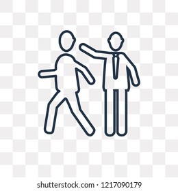 Out vector outline icon isolated on transparent background, high quality linear Out transparency concept can be used web and mobile