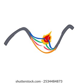 Dibujos animados de interrupciones del cable roto. mantenimiento de interrupciones, diagnóstico de solución de problemas, interrupciones cortas de continuidad señal de cable roto. símbolo aislado Ilustración vectorial