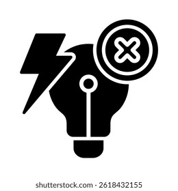 Outage Icon Element For Design