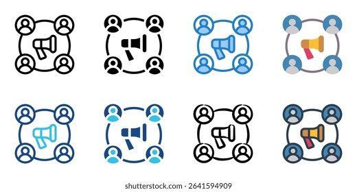 Outbound icon set multiple style collection 
