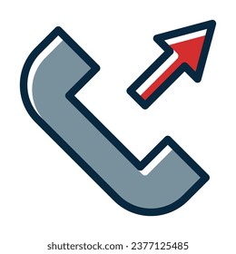Outbound Vector Thick Line Filled Dark Colors Icons For Personal And Commercial Use.
