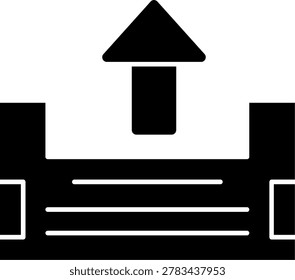 Outbox Art vector Icon Design Illustration
