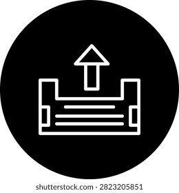 Outbox Art vector Icon Design Illustration
