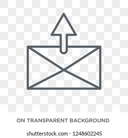 Outbox icon. Outbox design concept from Communication collection. Simple element vector illustration on transparent background.