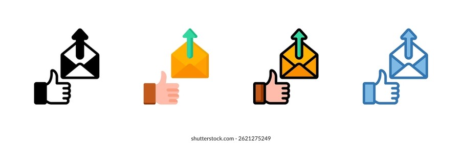 Outbox Icon Element For Design