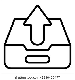 Outbox Icon Element For Design