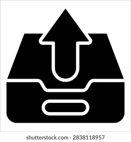 Outbox Icon Element For Design