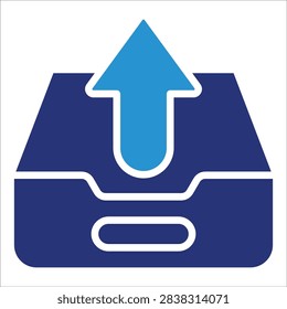 Outbox Icon Element For Design
