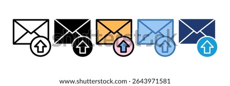 Outbox Icon Element For Design