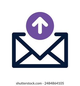 outbox icon. vector dual tone icon for your website, mobile, presentation, and logo design.