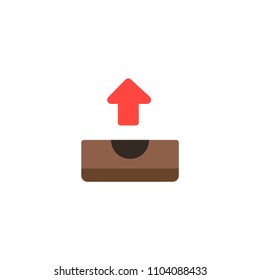 Outbox Tray Vector Flat Icon
