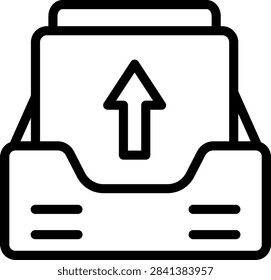 Outbox Vector Design Icon Style