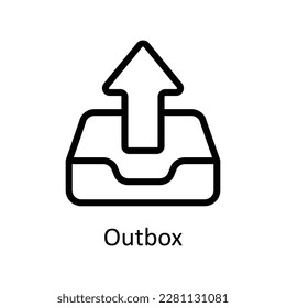 Vector de salida   iconos de esquema. Material gráfico simple 