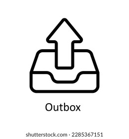 Vector de salida   iconos de esquema. Material gráfico simple