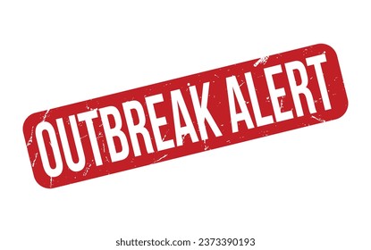 Outbreak Alert Rubber Stamp Seal Vector