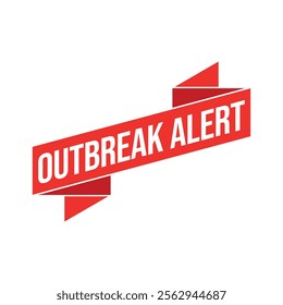 Outbreak Alert Rubber Stamp Vector Template