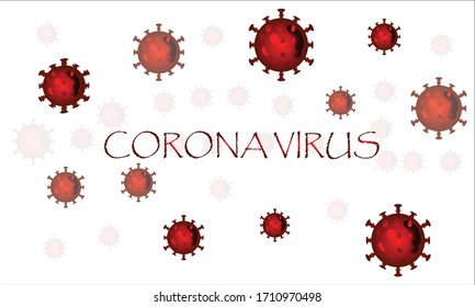 Outbreak background design of Corona Virus