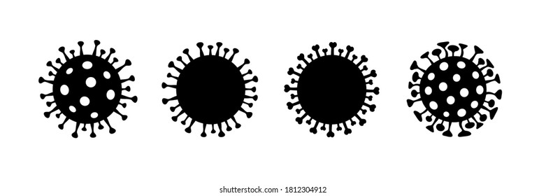 Outbreak Coronavirus icons set COVID-2019. Pandemic, medical, healthcare, Stop coronavirus concept. Corona virus 2019-nCoV. Vector illustration