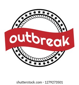 outbreak emblem with the text feedback. outbreak rubber stamp, label, badge, logo,seal. Designed for your web site design, logo, app, UI