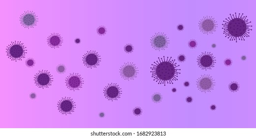 Outbreak of the new coronavirus ncov-2019. Abstract model. Coronavirus covid-19. Risk to public health.