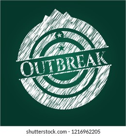 Outbreak on chalkboard