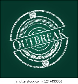 Outbreak written on a blackboard