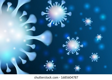 Outbreaks of infectious corona virus, medically isolated COVID-19 infection. Extraordinary events that occurred in China. The new official name for this disease is called COVID-19.