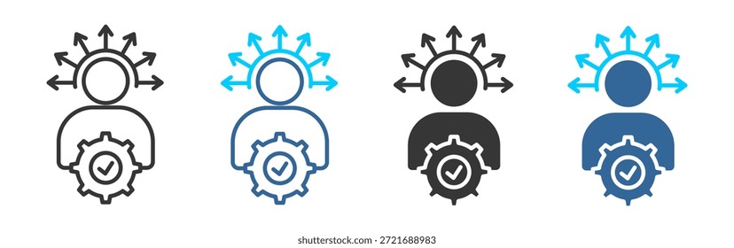 Conjunto de iconos de resultado colección de estilos múltiples	