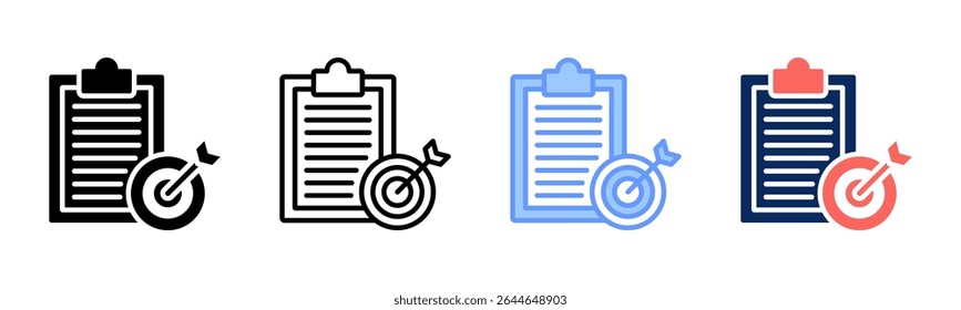 Outcomes icon sheet multiple style collection