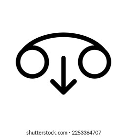 Icono de llamada saliente Ilustración de diseño de símbolo de vector