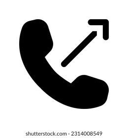 outcoming call icon for your website design, logo, app, UI.