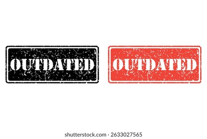 outdated grunge stamp design, vector, isolated on transparent background