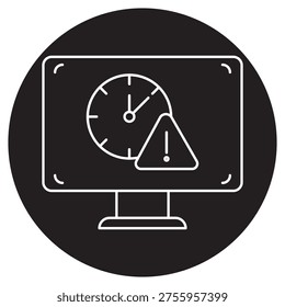 Outdated Icon, Obsolete Technology Illustration, Old System Icon Design, Legacy Software Graphic, Antiquated Concept Artwork, vector