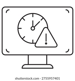 Outdated Icon, Obsolete Technology Illustration, Old System Icon Design, Legacy Software Graphic, Antiquated Concept Artwork, vector