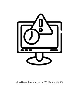 Outdated icon vector stock illustration