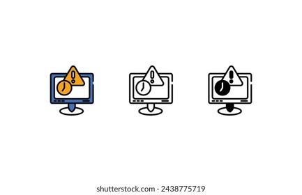 Outdated icons vector stock illustration