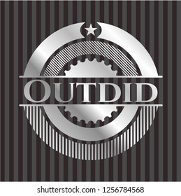 Outdid silver badge or emblem