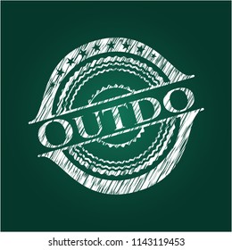 Outdo chalk emblem