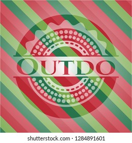 Outdo christmas style badge..