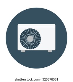 
Outdoor AC Colored Vector Illustration

