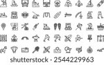 Outdoor activities icons High-Quality Vector Icons Collection with Editable Stroke. Ideal for Professional and Creative Projects.