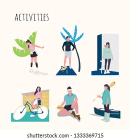 Outdoor activities illustration 