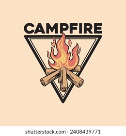 Outdoor Activity Camping Logo Vector Illustration
