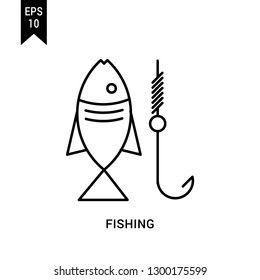 Outdoor activity icon: Fishing